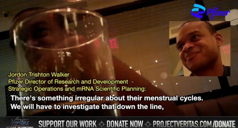 Project Veritas: Pfizer Director Concerned Over Women’s Reproductive Health After Covid Vax, ‘There is Something Irregular About Menstrual Cycles’ (VIDEO)